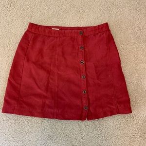 Red Hollister skirt
